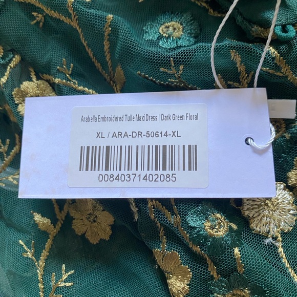 Baltic Born -Arabella Embroidered Tulle Maxi Dress - Picture 5 of 5